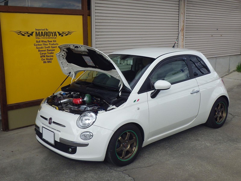 MAROYA FIAT500/ABARTH595用ボンネットダンパー