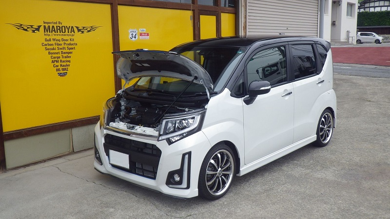MAROYA スバル ステラカスタム［LA150F］用ボンネットダンパー