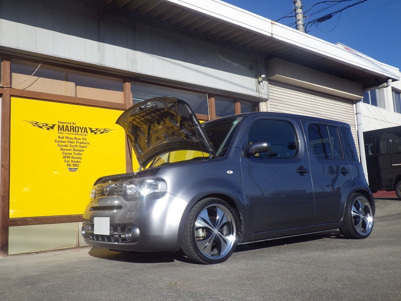 MAROYA 日産 キューブ［Z12］用ボンネットダンパー
