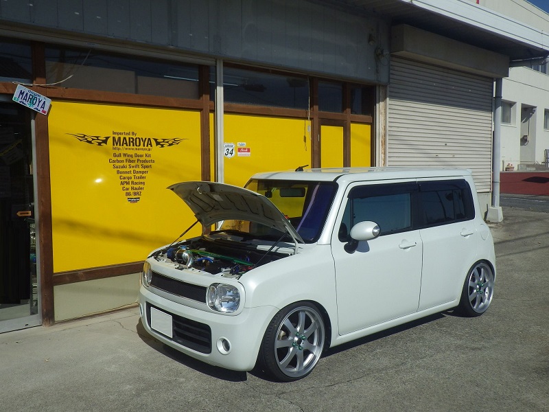 MAROYA スズキ アルトラパン［HE22S］用ボンネットダンパー