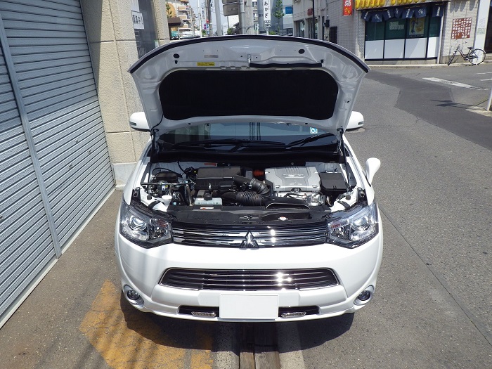 MAROYA 三菱 アウトランダーPHEV［GG2W］用ボンネットダンパー