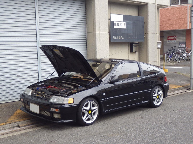 MAROYA ホンダ CR-X［EF7］用ボンネットダンパー