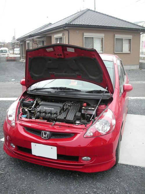 MAROYA ホンダ フィット［GD1-4］用ボンネットダンパー